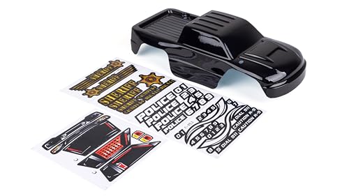 SummitLink Custom Body Compatible for 1/10 Scale RC Car or Truck (Truck not Included) (Police Black) - style: Police Black