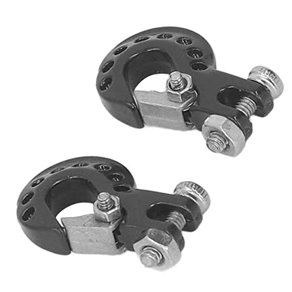 RC Crawler Parts Tow Hook, Portable Upgrade for RC Car Trailer Chain Accessories Black
