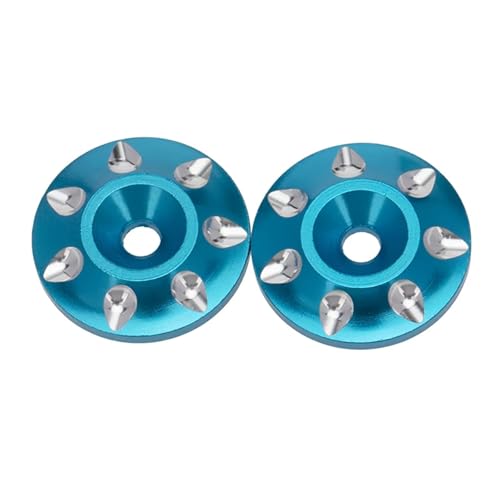 RC Accessory for Universal 2pcs RC Rear Wing Buttons Washer Tail Protection Spacer Tail Gaskets for 1/10 RC Car Upgrade Parts(Blue) - color: Blue