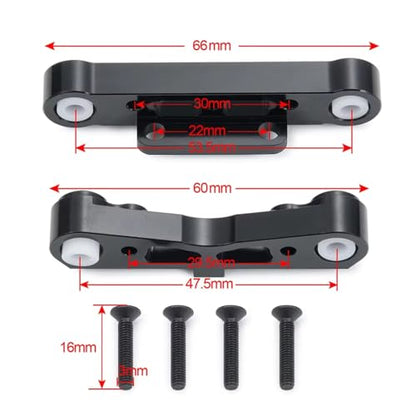RC Car Toys For Kraton For Senton For Typhon For Talion 1/8 Metal Front Upper Rear Lower Suspension Mount Set RC Car Truck Upgrade Parts(Front Upper) - size: Front Upper