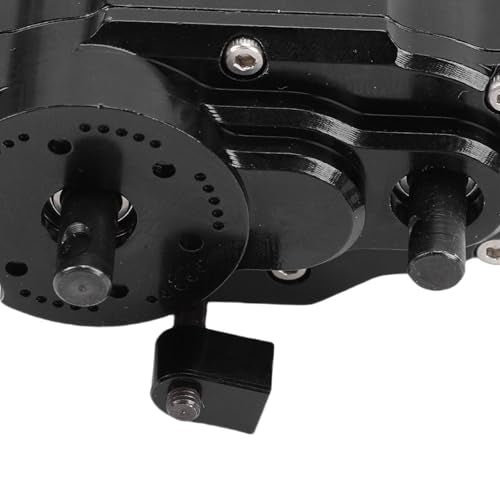 Dual Speed Transmission, Alloy 2 Speeds Gearbox Replacement for SCX10 D90 1/10 RC Crawler, with Full Time Four Wheel Drive and Reinforced Suspension System