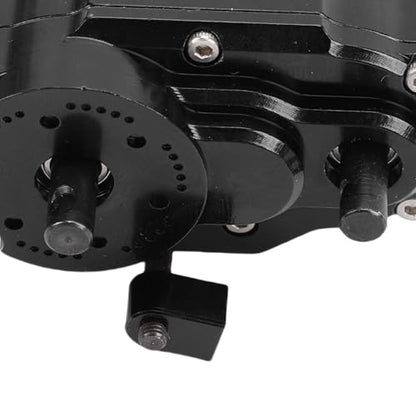 Dual Speed Transmission, Alloy 2 Speeds Gearbox Replacement for SCX10 D90 1/10 RC Crawler, with Full Time Four Wheel Drive and Reinforced Suspension System