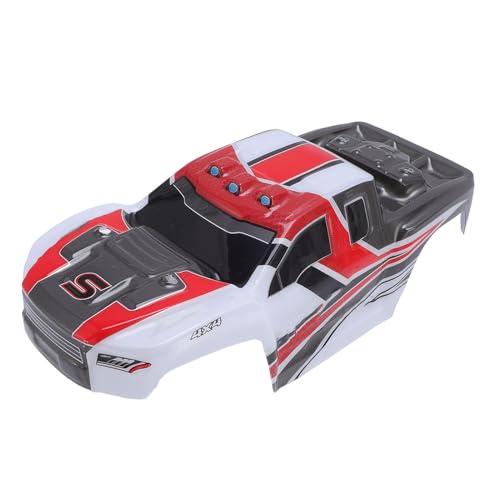 PVC RC Car Body Shell Lightweight Spare Cover with Cool Sporty Look for 1/16 Scale Replacement Parts (Red) - color: Red