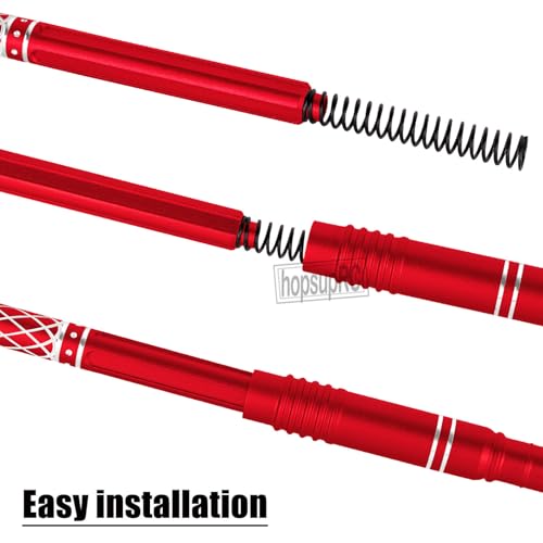 Upgrades Part Aluminum Center Slider Driveshafts Center Drive Shaft for 1/10 Kraton&Outcast 4X4 4S V2 BLX,Axles CVD Hops Up(Red) - color: Red(for 1/10)