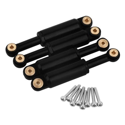 Built-in Spring Front Rear Shock Absorbers Set For 1/24 Axial SCX24 LOSI Micro-B 2WD Buggy LOS00007 Rc Crawler Car Parts Metal Upgrade (black) - color: black