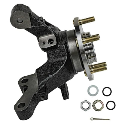 Detroit Axle - Front Left Steering Knuckle and Wheel Hub Bearing CV Axle | Shaft Assembly Replacement for Rear Drum 2007-2011 Dodge Caliber - 2pc Set - size: 2UX47814/Pair