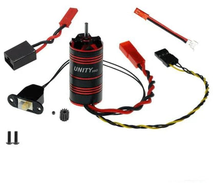 FURITEK Unity PRO 3500kv 2-in-1 Micro FOC Brushless System for HobbyPlus CR-18P EVO PRO - Remote Control Car, RC Cars, RC Crawlers 1/18 Scale Electronics Upgrade (HELIDIRECT)