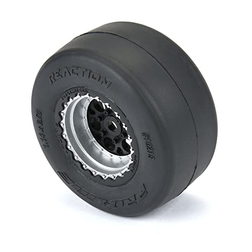 Pro-Line Racing 1/16 Reaction Rr Tires MTD 7mm Blk/SilMiniDrag2 PRO1021810 RC Tire