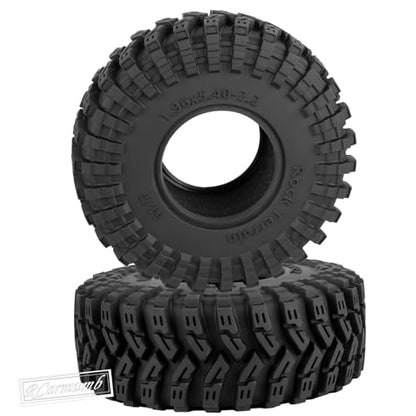 2.2 Inch RC Crawler Tires for 1/10 TRX4 SCX10 Capra AMG 6x6 Gen8 Everest Gen7 Pro Off-Road Vehicles,All-Terrain High Grip Soft Rubber Tires w/Deep Tread & Foam Insert,StyleA - style: StyleA(4pcs)
