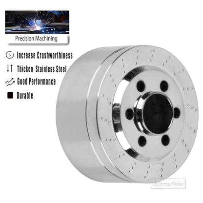 RC Stainless Steel Heavy Duty Wheel Weights 100g Counterweight Upgrades Part for 1/10 RC Crawler SCX10 1.9" 2.0" Beadlock Wheels Balance Weights,4pcs