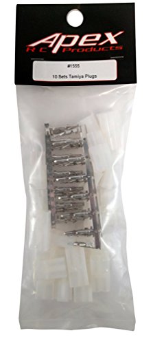 10 Pairs Tamiya Big Style Connector Plugs Unwired - Apex RC Products #1555