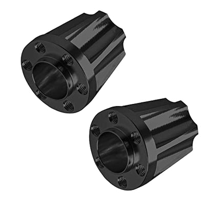 Metal RC 12mm Wheel Hex Hub Extension Combiner Compatible with 1.9/2.2inch Wheel Rim Axial SCX10 Traxxas TRX4 D90 1/10 RC Crawler (22mm, Black) - color: Black, size: 22mm