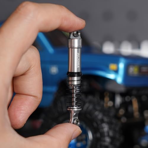 INJORA Silver Aluminum LS 59mm Oil Shock for Redcat Ascent-18 HPI Venture18 - color: Silver