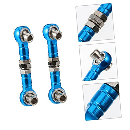 2pcs Rc Car Truck Steering Linkage Tie Rod Adjustable Nut Lightweight Soft Material