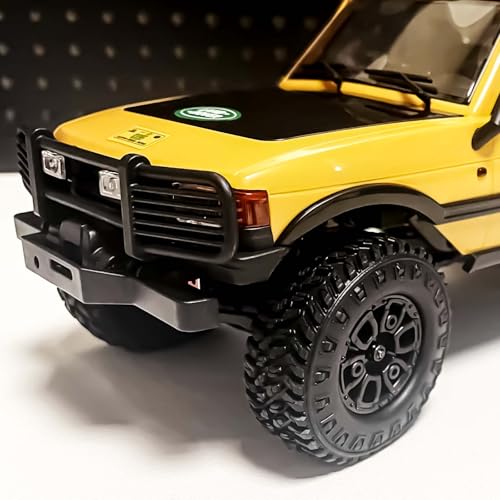 SCX24 Wheels and Tires 1.0 Beadlock Wheels 104g 50MM Soft Sticky Tires with Counterweight Ring for Axial SCX24 FMS FCX24M FCX24 Upgrades 1/24 RC Crawler - style: 104g