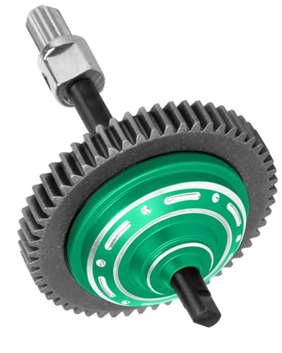 54T Main Gear&Differential Case Upgrades Part for 1/10 Slash/Rustler/Stampede/Hoss 4X4(VXL),Slash 4WD(Platinum/Ultimate),Metal Slipper Clutch Eliminator Differential Locker Gear.Green - color: Green(54t)