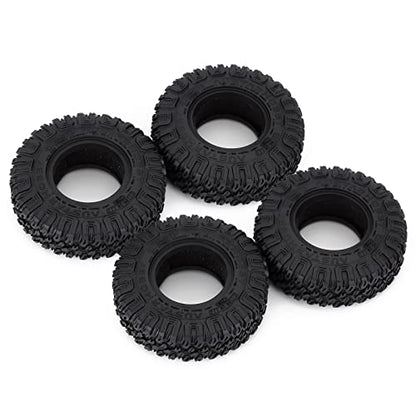 RC Car Tires,WONFAST 4PCS 1.55 inch Mud Wheel Tyre Terrain Crawler Rubber Tires Foam Insert for 1:10 RC Crawler Car for Axial 90069 TF2 D90 CC01 LC70 Tamiya MST JIMNY UTB18(85MM) - color: 85mm