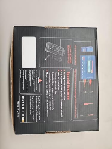 B6 Battery Balance Charger 2026 Upgraded 80W Discharger for NiMH/NiCd (1-15S) LiPo/Li-ion/Life Battery (1-6S) RC Hobby Batteries Balance Charger with AC Power Supply