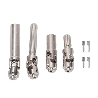 Keenso 1/30 RC Crawler Drive Shafts Set, Steel Upgrade Parts for SCX30, High Strength Metal Design, Enhanced Performance for Remote Control Vehicles