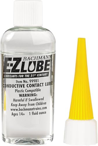 Bachmann Trains - E-Z LUBE - CONDUCTIVE CONTACT LUBE (1 fluid ounce) - For Use With All Scales