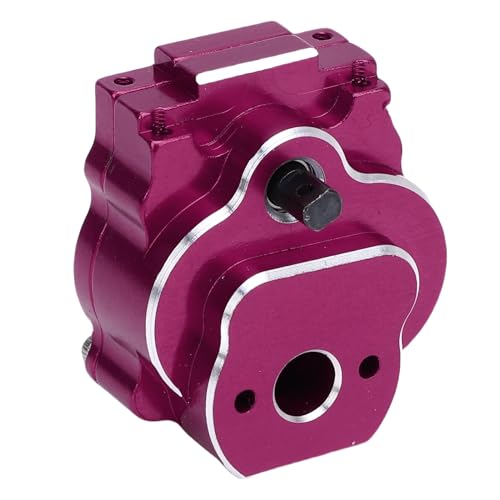 24:1 Complete Transmission Gearbox, CNC Aluminum Alloy RC Crawler Gearbox, Metal Gear Set with 24:1 Reduction Ratio for Ascent - 18 1/18 RC Car Upgrade Part (Purple) - color: Purple