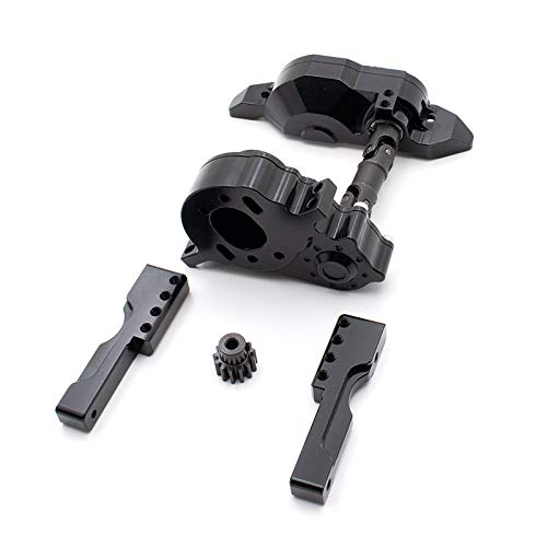 KYX Racing Alloy CNC Machined Front Transmission Gearbox & Front Servo Mount & Battery Tray for RC Crawler Car Traxxas TRX4 TRX6