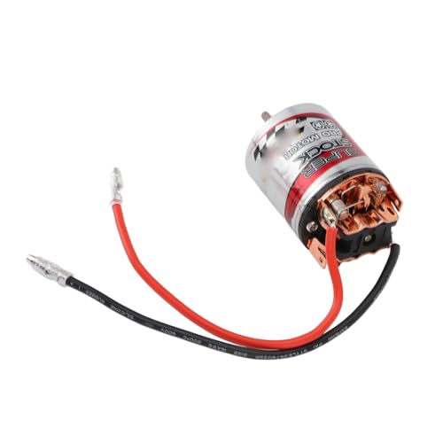 Bewinner 540 RC Brushed Motor High Torsion Replacement for 1/10 RC Car Stainless Steel and Copper 1 Unit (17T) - size: 17T