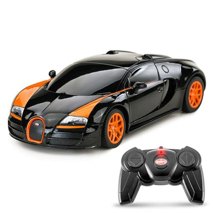 BEZGAR 1:24 Bugatti Remote Control Car Licensed Bugatti Grand Sport Vitesse | Official Bugatti Replica, 2.4GHz Interference-Free Control, Ideal Toy for Boys 6-8, 8-12 & Adults, Hobby Collectible Model - color: Bugatti-1:24 Bugatti Grand Sport Vitesse