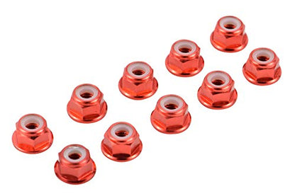 4mm Serrated Aluminum Nylon Wheel Nuts Set - 6 Colors to Choose from