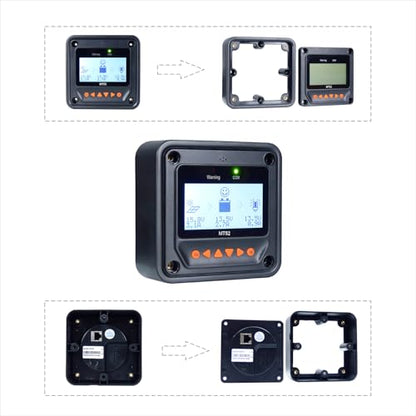 EPEVER MT52 Remote Meter for MPPT Solar Charge Controller 10/20/30/40A ,50/60/80/100A LCD Display Monitoring Setting Datas of Solar Panel Battery Regulator System (MT52) - style: MT50