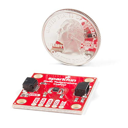 SparkFun High Precision Temperature Sensor - TMP117 (Qwiic) | Programmable temp alert limits Operating voltage 1.8V-5.5V 16-bit resolution NIST traceability Maximum range -55°C to 150°C