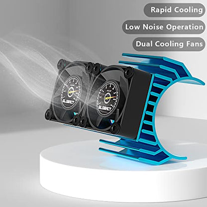 GLOBACT VXL-3S ESC Motor Cooling Fan for 1/10 Slash/Rustler/Stampede 4×4 BL - size: Blue