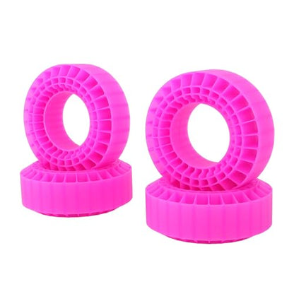 1.9 Tire Inserts Silicone Rubber Insert Foam, Silicone Insert Foam Fit 1.9 Wheel Tires, Silicone Tire Inserts Fit Wheel Tires 1/10 Crawler Accessories Red (Rose Red) - color: Rose Red