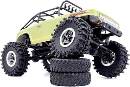 1.0 Crawler Tires 61 * 22.4mm Super Soft Sticky Mud Tyre for RC 1/18 TRX4M 1/24 AX24 SCX24 FCX24 Upgrades - style: 1.0 Tires 61mm Tall