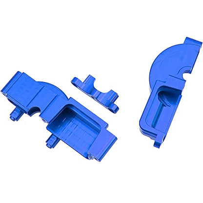 Aluminum Alloy Gearbox Housing Shell Motor Plate #7590 Compatible with Traxxas LaTrax Teton Desert Prerunner Rally SST 1/18 4WD RC Car (Blue) - color: Blue