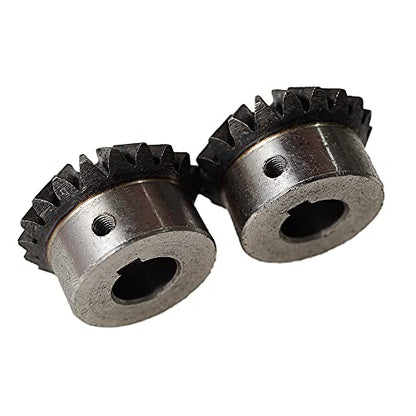 2Pcs Bevel Gear Tapered Bevel Pinion Gear Bevel Gears 2 Module 20 Teeth for Hardware Mechanical Rotation (20T 14mm Hole) - size: 20T 14mm Hole