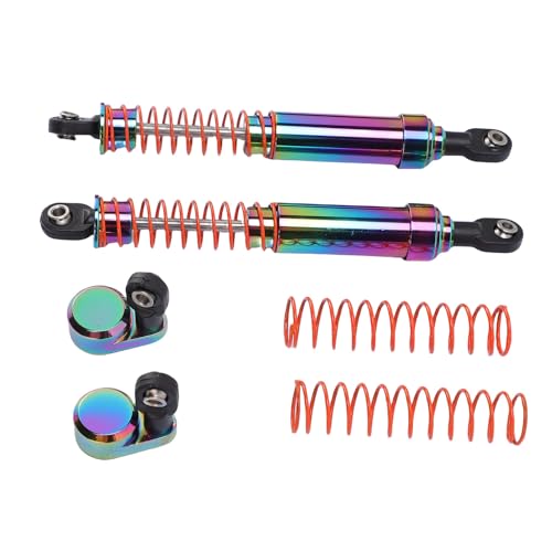 Fabater 105mm RC Shock Damper, Oil Pressure Damping Aluminum Alloy RC Oil Damper, Colorful with Offset Cap for 1/10 1/12 /14/16 Scale Buggy Truggy On Road Off Road