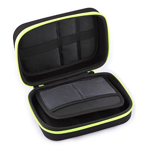 Portable Pouch For Electronic Accessories Usb Cables, Power Bank, Battery, Portable Hard Drive, Sd Memory Card, Earphones, Travel Gadgets Travel Friendly Case(Black&Green) - style: Organizer Bag