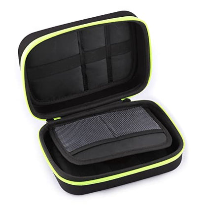 Portable Pouch For Electronic Accessories Usb Cables, Power Bank, Battery, Portable Hard Drive, Sd Memory Card, Earphones, Travel Gadgets Travel Friendly Case(Black&Green) - style: Organizer Bag