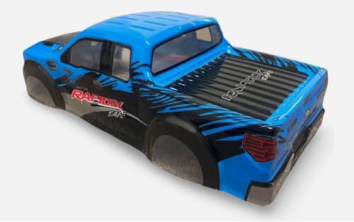1/10 Scale RC Painted Drift Racing Touring On-Road Car Body Shell for Pick Up Truck F150 Style (Blue) - color: Blue