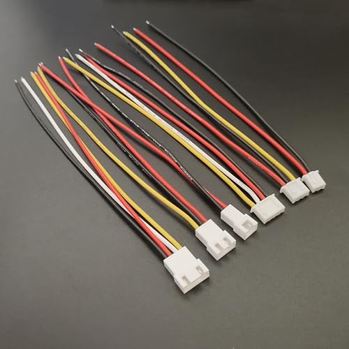 XH 2.54mm Connector Kit with 22AWG pre-Crimped Silicone Cables Wire and 2/3/4/5/6 Pin Male Female Housing JST-XH Adapter