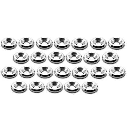 STETION 25 Pcs Fender Bumper Washer Bolt Stainless Steel M6x20mm CNC Finishing Washer Engine Bay Dress Up Fastener Kit (SS) - color: SS