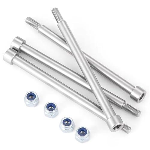 Compatible with X-MAXX 1/5 RC for Buggy Truck Upgrade Parts Metal Threaded Suspension Hinge Pins A-arm Pins and M3 Nut RC Car Accessories