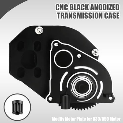 RC Vehicle Transmission Gearboxes for Axial RC Truck 1/24 SCX24 with Steel 0.3 Mod Transmission Gear