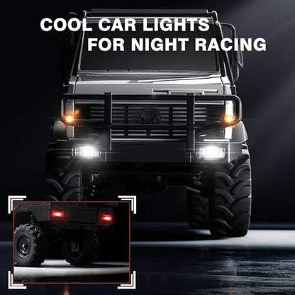 1/18 RC Semi-Truck for Adults, MN-333 Unimog Off-Road RC Rock Crawler, 4WD RC Truck RTR Transport Car Alloy Model for Hobby Toy Gifts (Silver) - color: Silver