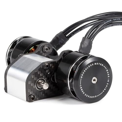 Ultralight Dual Motor Transmission 62g Aluminum LCG Transmission Gearboxes 48P Overdrive Dig Tiny Gearbox for 1/10 RC Crawler LCG Cheater Rig (Silver) - color: Silver