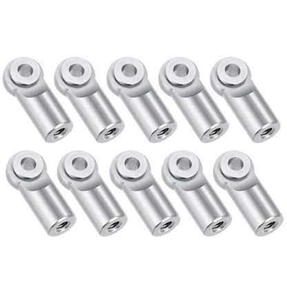 10pcs Metal Tie Rod End Balls M2.5 Ball Joint Head for RC Crawler Car Upgrade Parts (Silver) - color: Silver