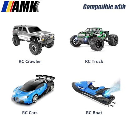 AMK 4Pcs 28in 1/10 Scale Elastic RC Crawler Tow Ropes with Hook Kinetic Winch Straps for Axial SCX10 Accessries TRX6 TRX4 Upgrades Gen7 Gen8 Tamiya D90 TF3 RC Car Boat (Black) - color: Black