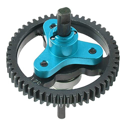 Oumefar 52T Differential Gear Slipper Clutch, Aluminum Alloy and Steel RC Slipper Clutch Car Replacement Parts for Slash 2WD 1/10 RC Car RC Accessories (Blue)