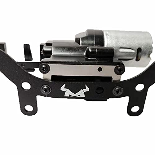 CRUMPS 370 Motor 2 Speed Gearbox with Steel Gear Drive Shaft for WPL C14 C24 B14 B36 MN D90 MN-90 MN99S RC Car Upgrades Parts (Color : Heightening Bracket) - color: Heightening Bracket